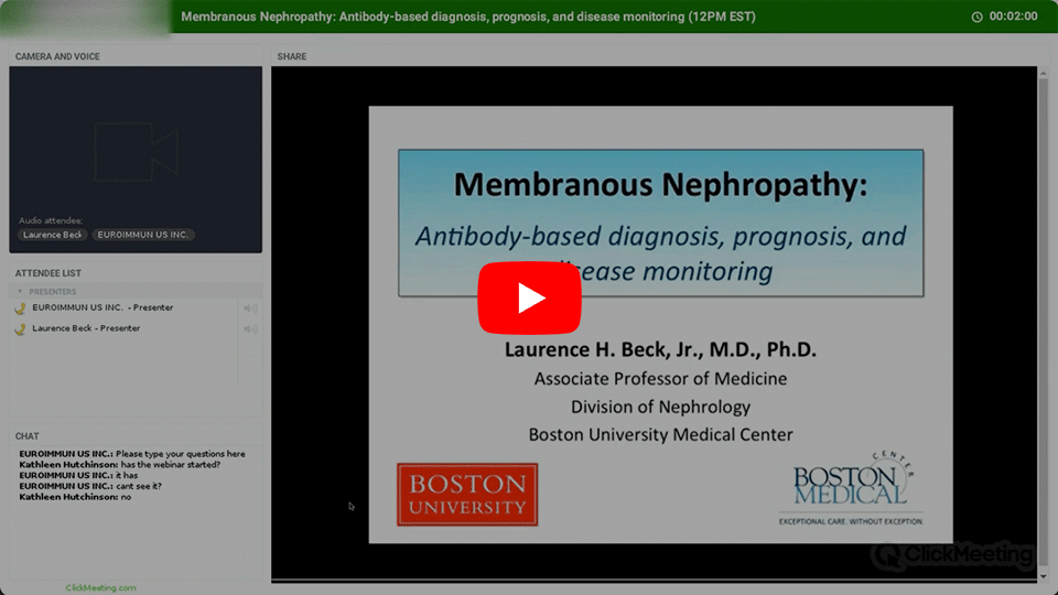 Membranous Nephropathy: Antibody-based diagnosis, prognosis, and disease monitoring